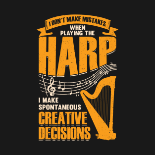 Funny Harp Player Music Musician Harpist Gift T-Shirt