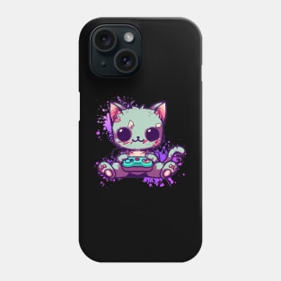 Zombie Cat Playing Phone Case