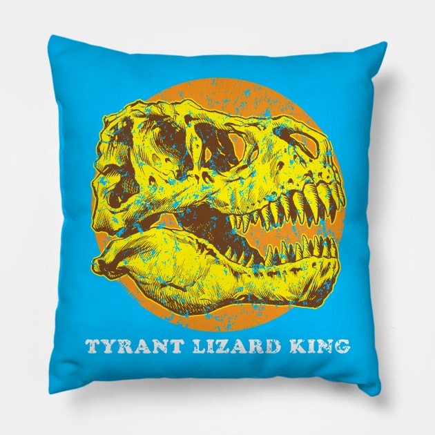 Tyrant Lizard King Pillow by Shamus_Beyale