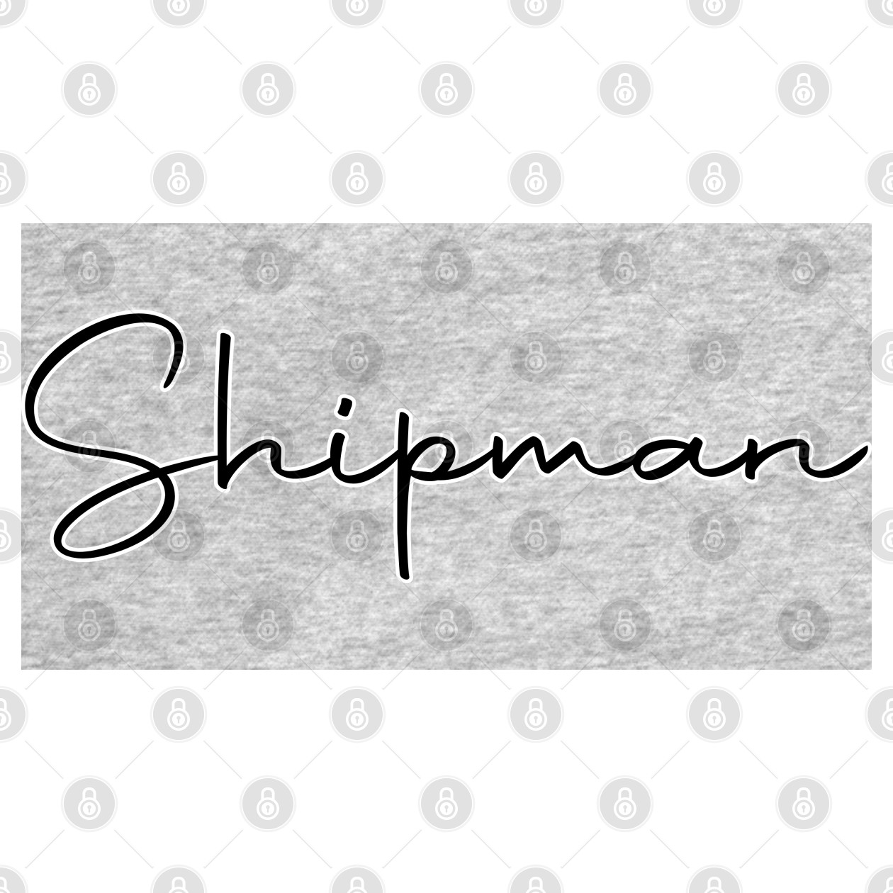 Autography Shipman Name Label Autography Shipman Name Label TShirt