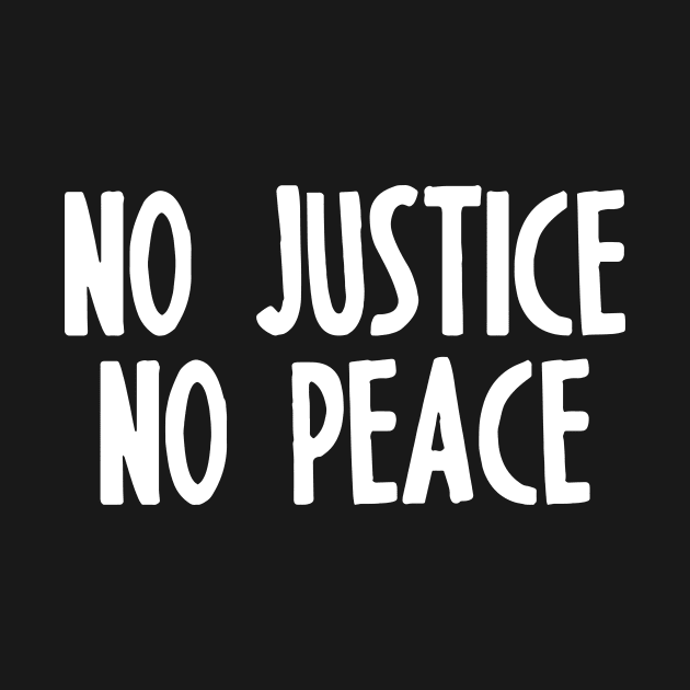 NO JUSTICE NO PEACE by smilingnoodles