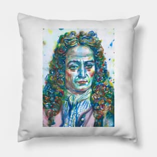 LEIBNIZ watercolor portrait .1 Pillow