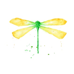 green and yellow dragonfly T-Shirt