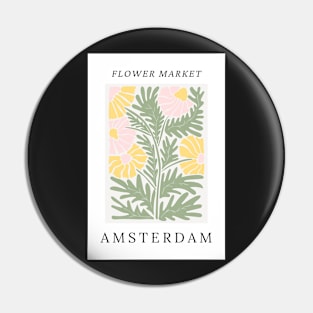 Amsterdam Flower Market Botanical Pin