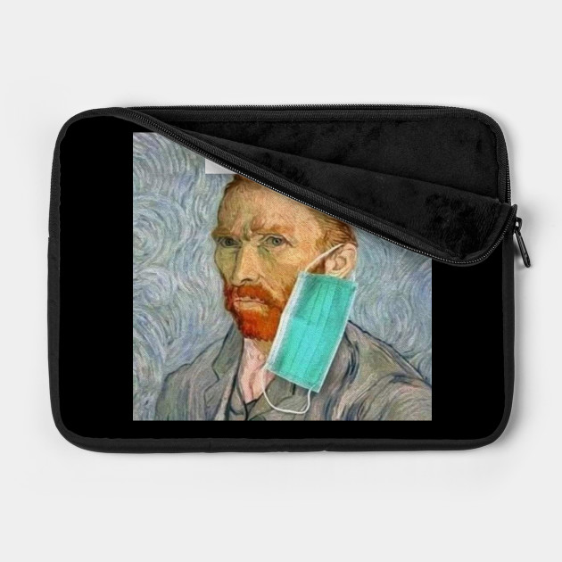 Funny Vincent Van Gogh Wearing Mask Vincent Van Gogh Laptop