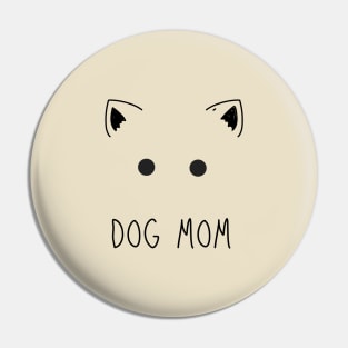 Dog Mom Small Eared Dog Pin