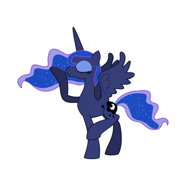 Princess Luna Posing by Wissle