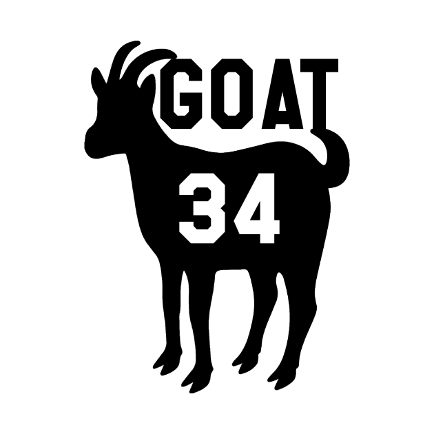 Bo Jackson The GOAT - 34 - T-Shirt | TeePublic