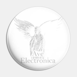 ASCii Sancta Maria - Ave Electronica (Black) Pin