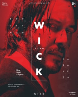 John Wick tribute poster Magnet