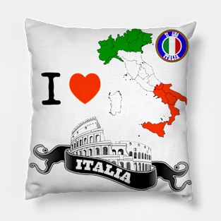 i love italia Pillow