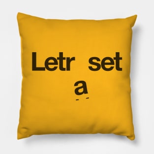 Letraset Pillow