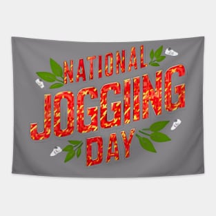 National jogging day Tapestry