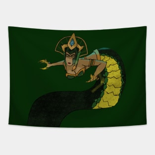 Emperor Snake Lady Tapestry