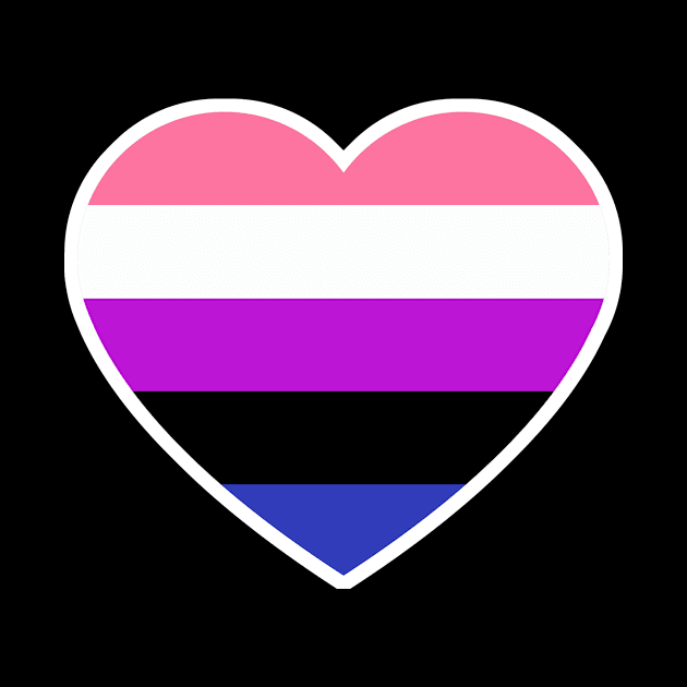 Genderflexible Heart Flag by Calculated