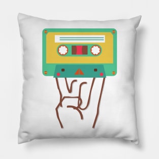 rock'n roll casette Pillow