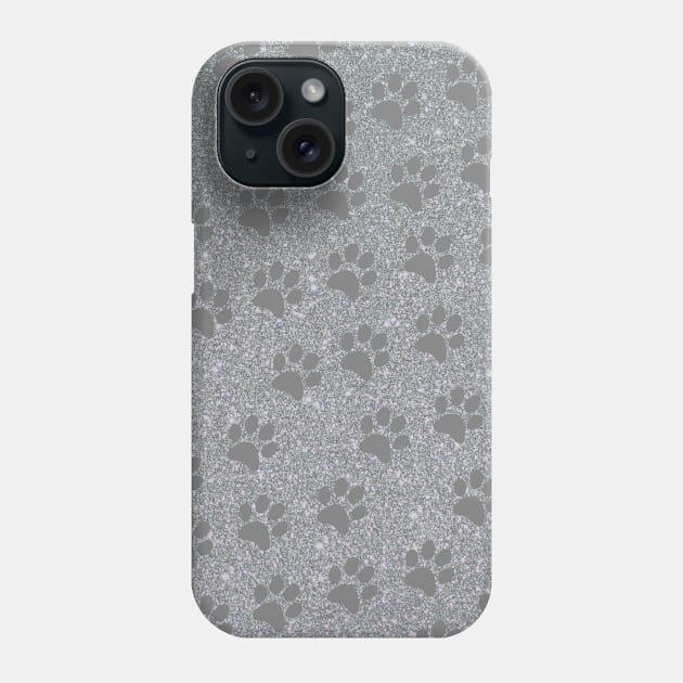 Paw Pattern Phone Case by Alice D