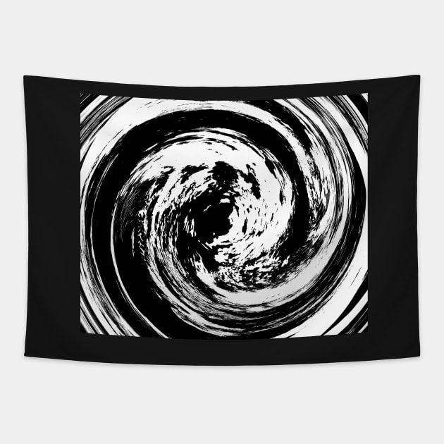 Black And White Eye. Cyclone. Tapestry by SpieklyArt