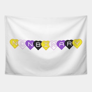 nonbinary hearts Tapestry