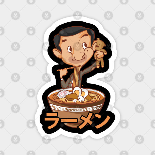 Mr Bean Ramen Mukbang Funny Anime Mr Bean Cartoon Magnet Teepublic Mr Bean Ramen Mukbang Funny Anime Mr Bean Cartoon Magnet Teepublic