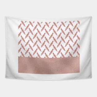 Pink floral - Rose gold Tapestry