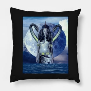 NNE MMIRI / MAMI WATA BY SIRIUS UGO ART Pillow