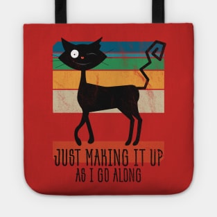 Just Making It Up As I Go Along • Vintage Design Tote