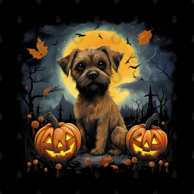 Halloween border terrier by NatashaCuteShop