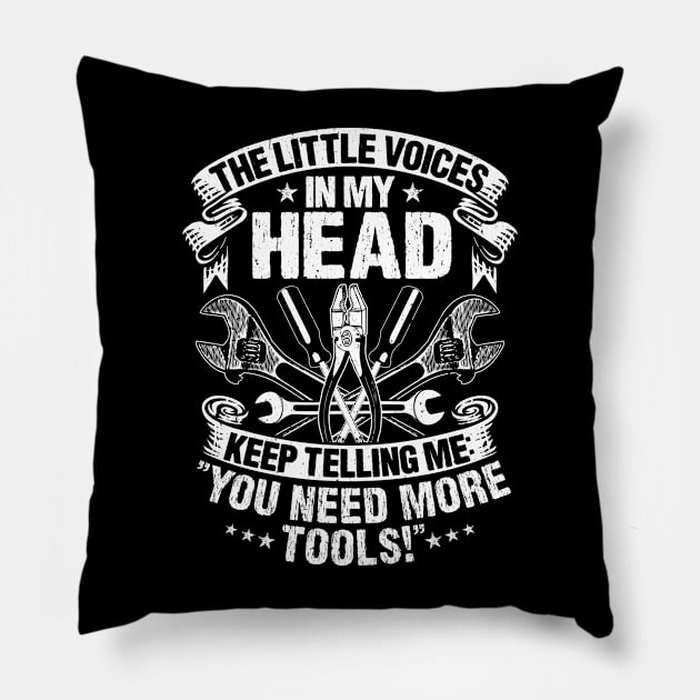 Mechanic Mechanist Mechanician Fitter Pillow by Krautshirts