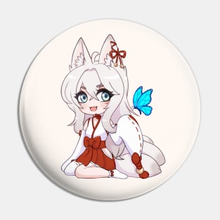 Chibi neko kitsune girl Pin