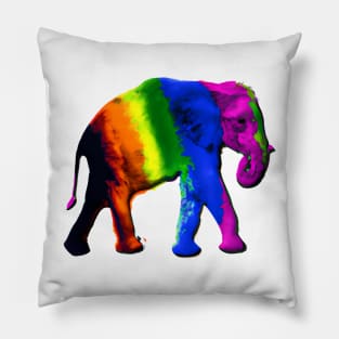 Rainbow Elephant Pillow