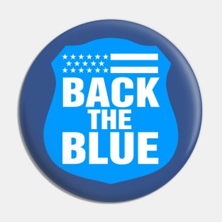 Back The Blue Shield Pin