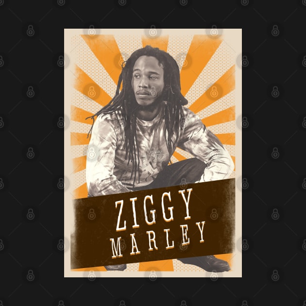 Vintage Aesthetic Ziggy Marley Reggae by SkulRose