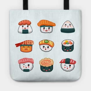 Sushi faces Tote