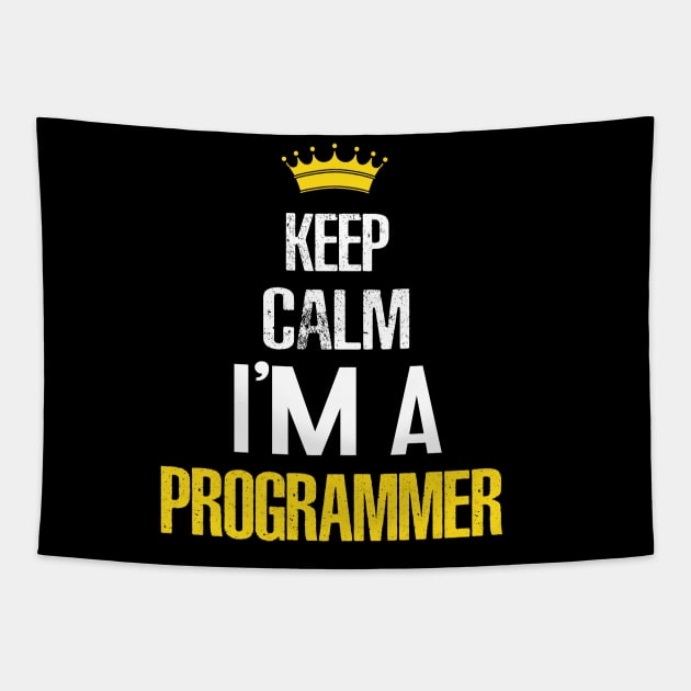 Keep calm I'am Programmer Tapestry by savy