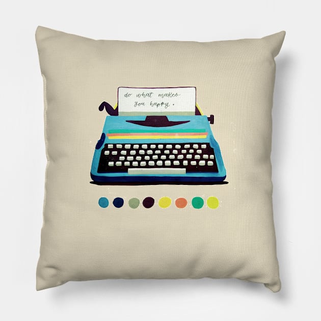 typewriter Pillow by TheLeftyWork's