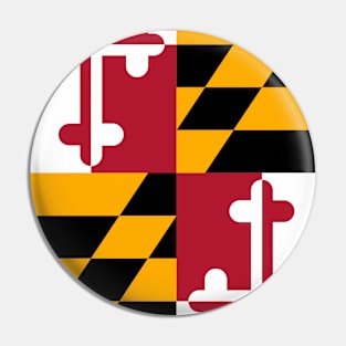 Maryland State Flag Emblem Pin