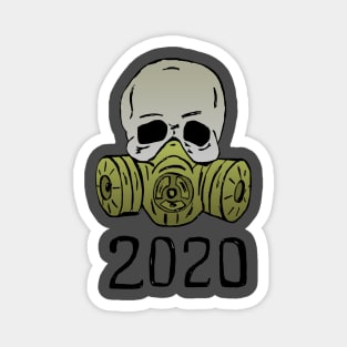 2020 skull mask Magnet