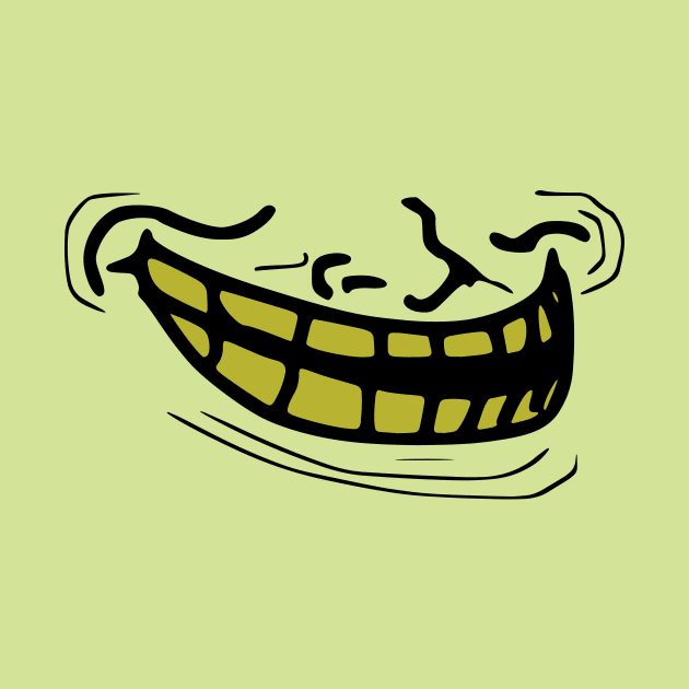 Troll Face Zombie mouth by SkelBunny