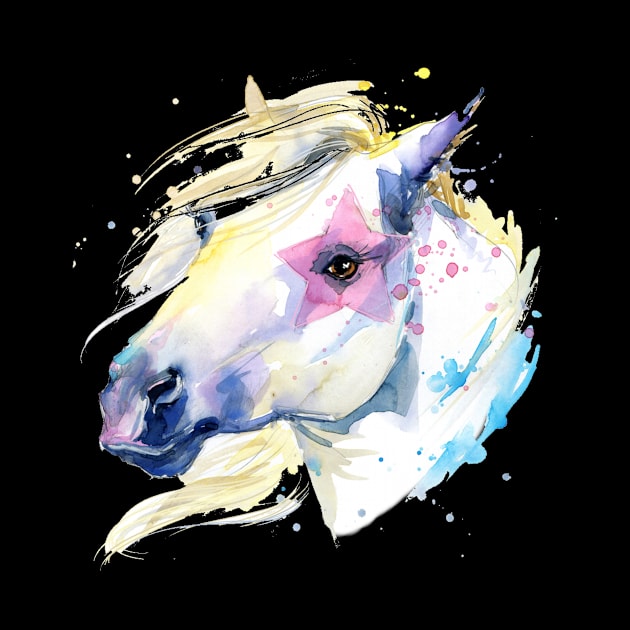 Watercolor Horse by saigon199x