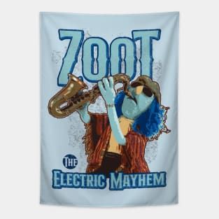 blue-haired saxophone electric mayhem Tapestry