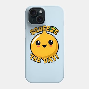 Squeeze The Day! Cute Lemon Cartoon! Phone Case