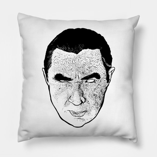 DRACULA Pillow by TheCosmicTradingPost