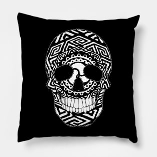 Skull and Mandala Pillow