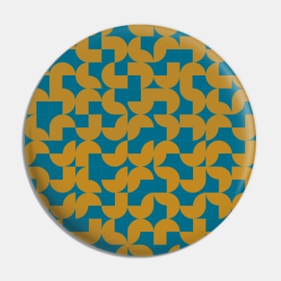 Ochre and blue tiles Pin