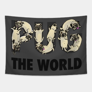 Pug The World Tapestry