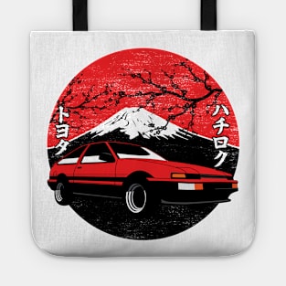 Mt Fuji Toyota Corolla AE86 Tote