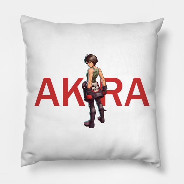 Akira Kazama Pillow by LuizFerrarezzi