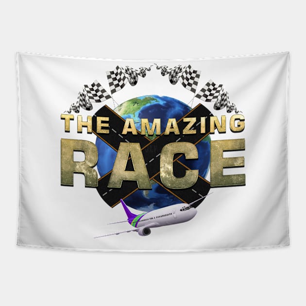 The Amazing Race Earth 3 Tapestry by Ratherkool