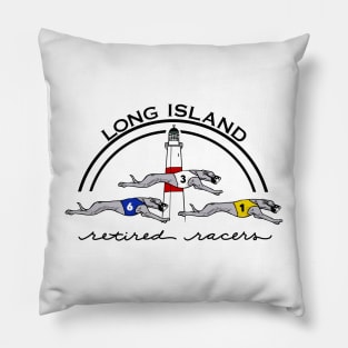 Long Island Retired Racing Greyhound - Suffolk County Pillow